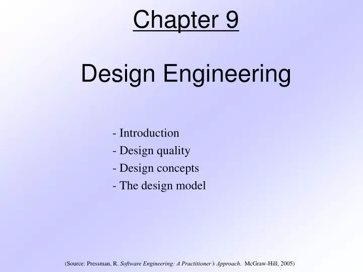 introduction design quality design concepts the design model