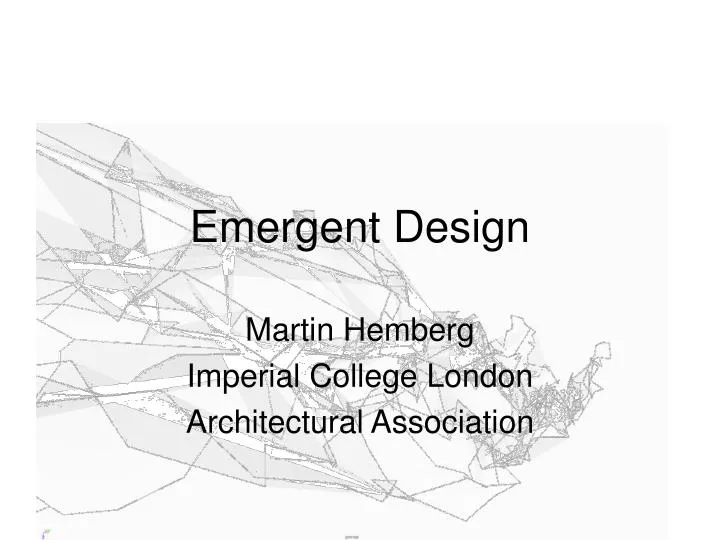 emergent design