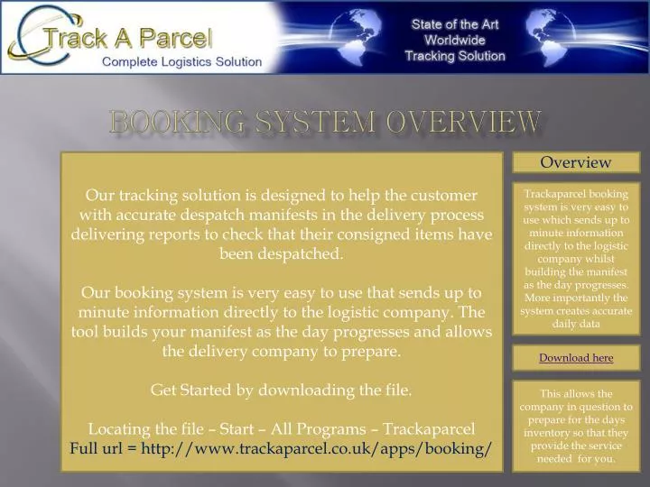 booking system overview