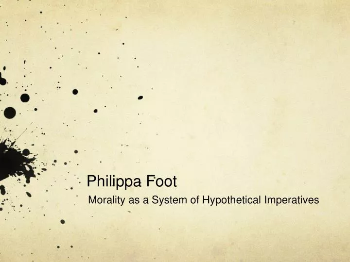 philippa foot