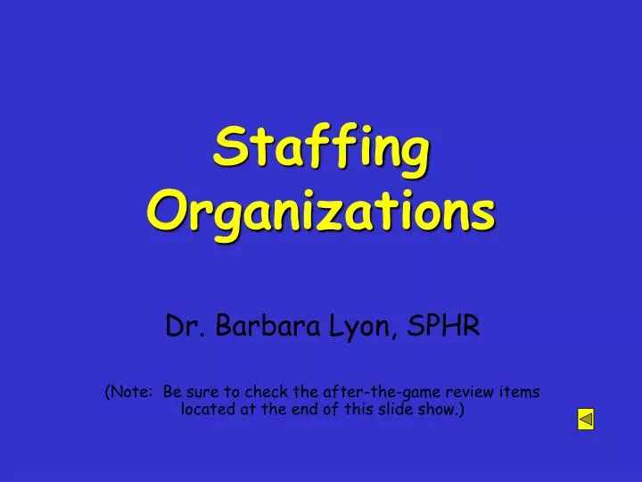 staffing organizations