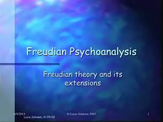 Freudian Psychoanalysis