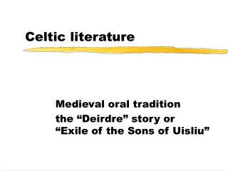 Celtic literature