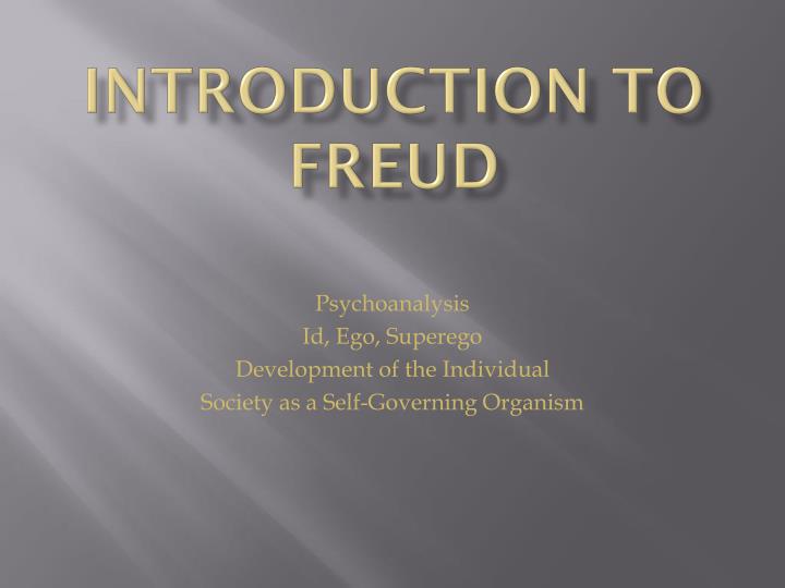 introduction to freud