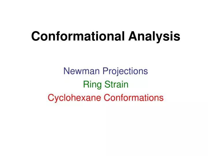 conformational analysis
