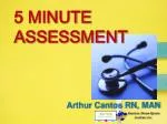 5 MINUTE ASSESSMENT - slide 1