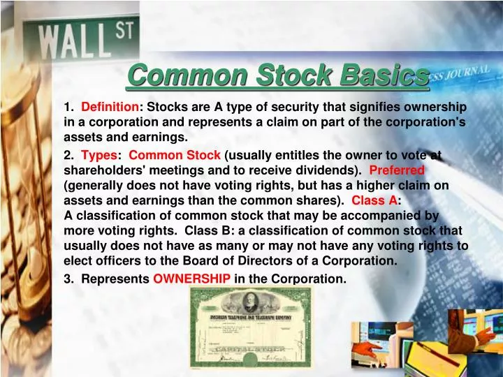 common stock basics