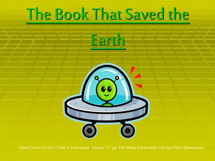 the book that saved the earth