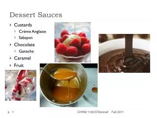 Dessert Sauces