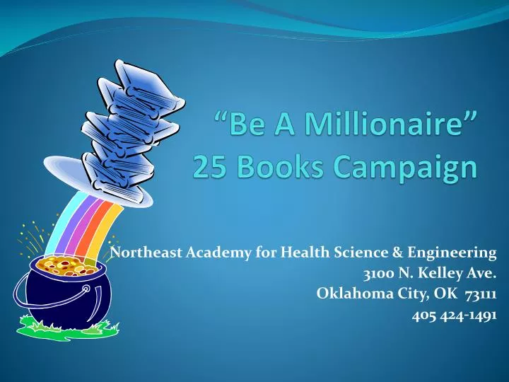 be a millionaire 25 books campaign