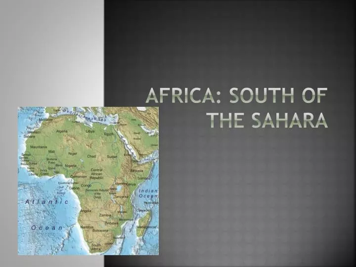 africa south of the sahara
