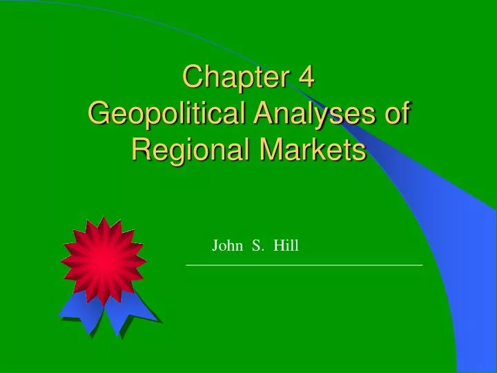 chapter 4 geopolitical analyses of regional markets