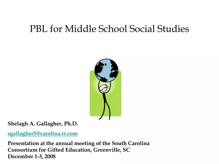 pbl for middle school social studies