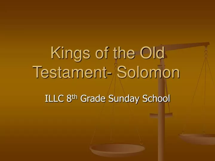 kings of the old testament solomon