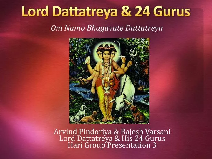 lord dattatreya 24 gurus
