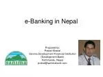 e-Banking in Nepal - slide 1