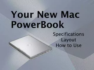Your New Mac PowerBook