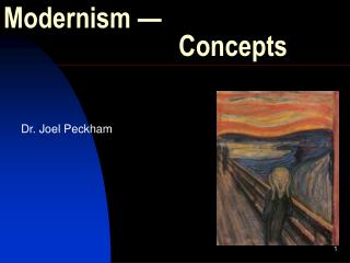 Modernism — 					Concepts