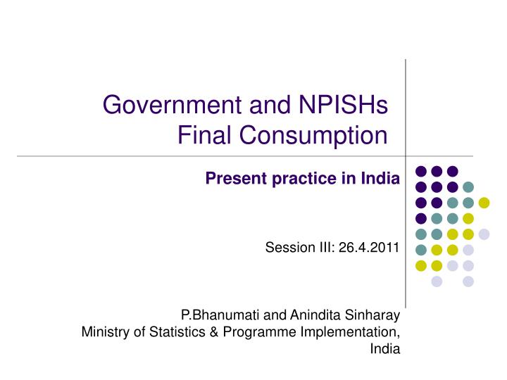 government and npishs final consumption