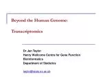 Beyond the Human Genome: Transcriptomics - slide 1