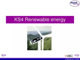 KS4 Renewable energy