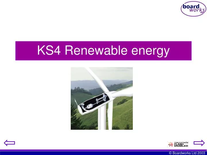 ks4 renewable energy