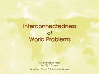 Interconnectedness of World Problems