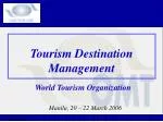 Tourism Destination Management - slide 1