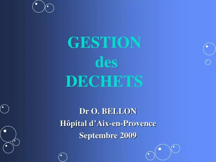 dr o bellon h pital d aix en provence septembre 2009