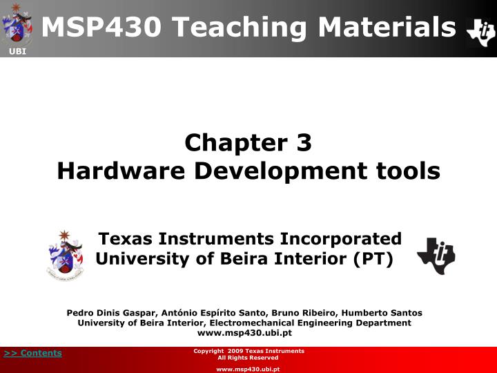 chapter 3 hardware development tools