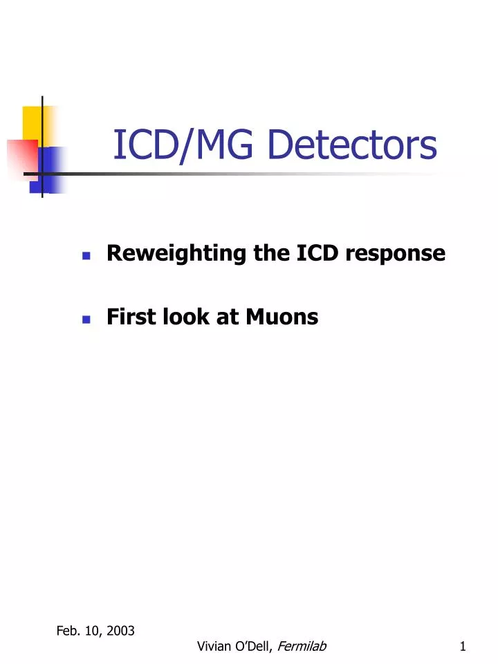 icd mg detectors
