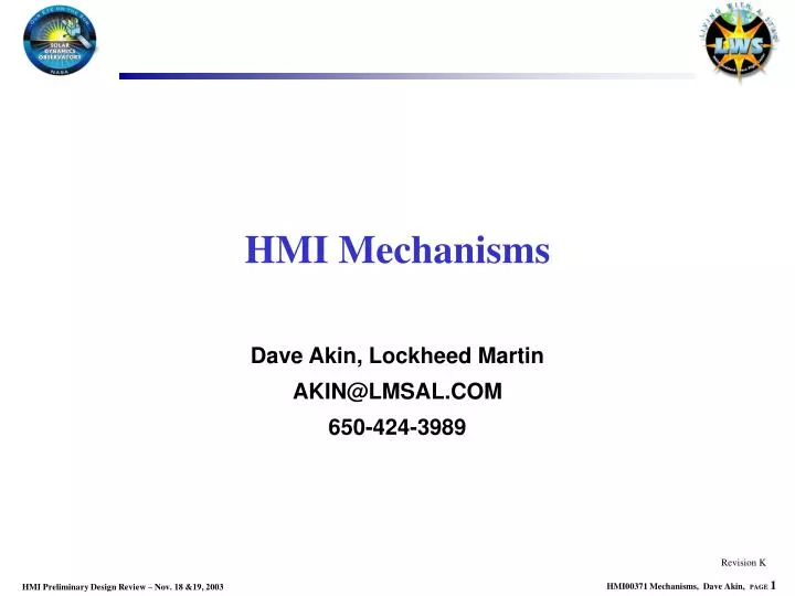 hmi mechanisms