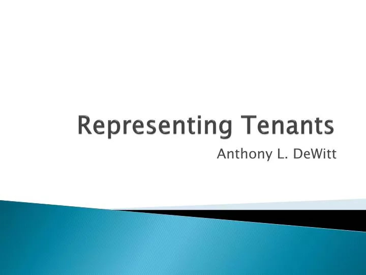 representing tenants