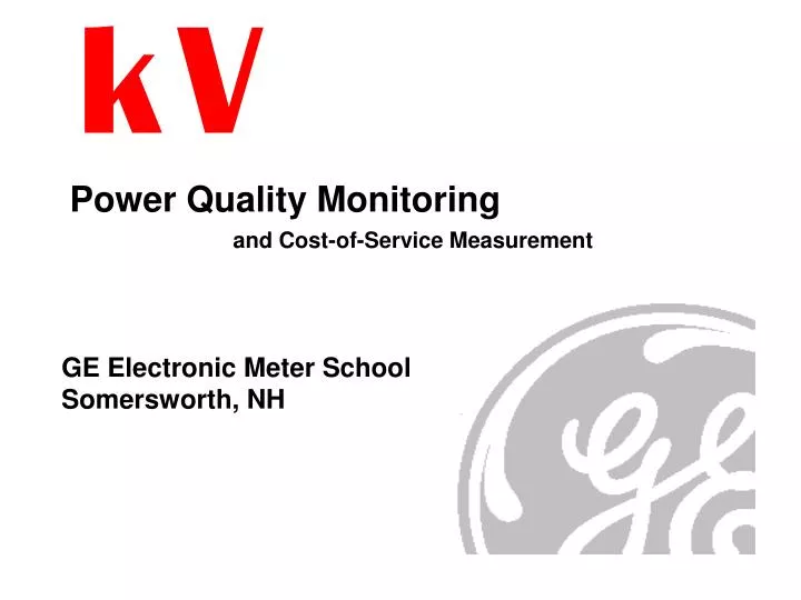 power quality monitoring