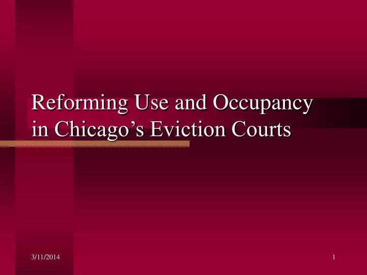 reforming use and occupancy in chicago s eviction courts