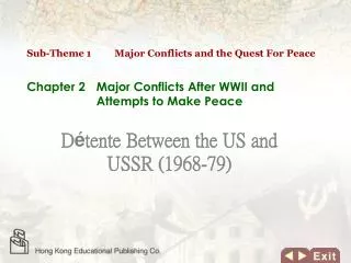 Chapter 2 	Major Conflicts After WWII and Attempts to Make Peace