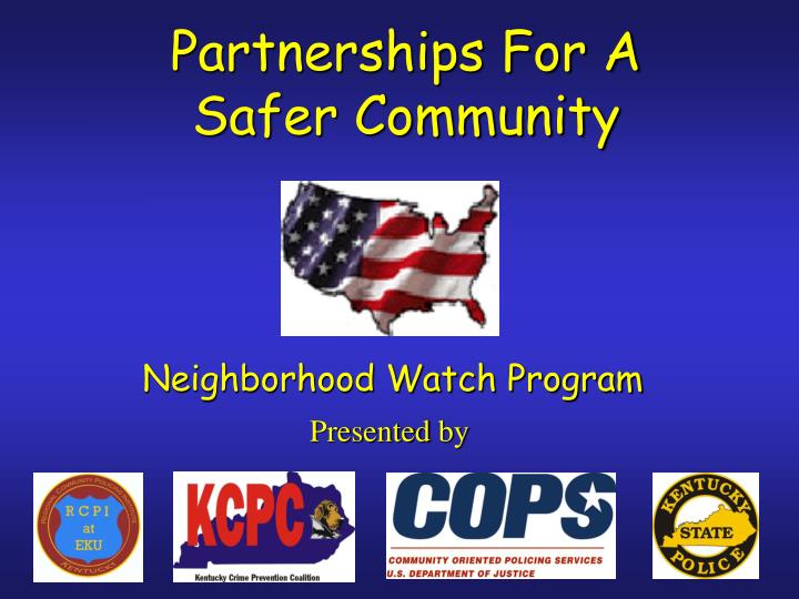 partnerships for a safer community