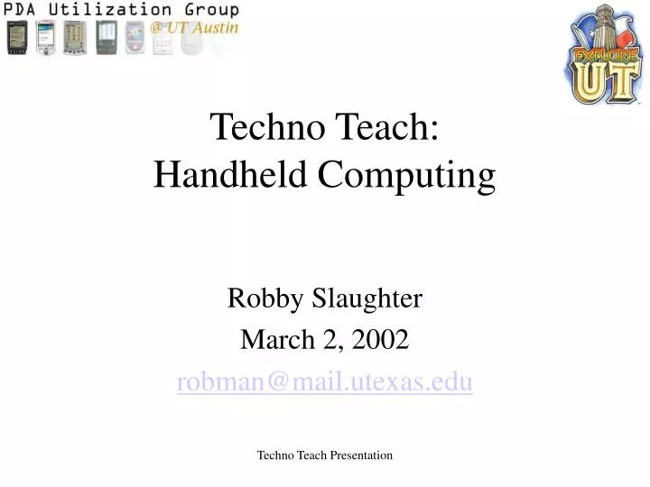 techno teach handheld computing
