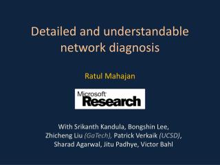 Detailed and understandable network diagnosis