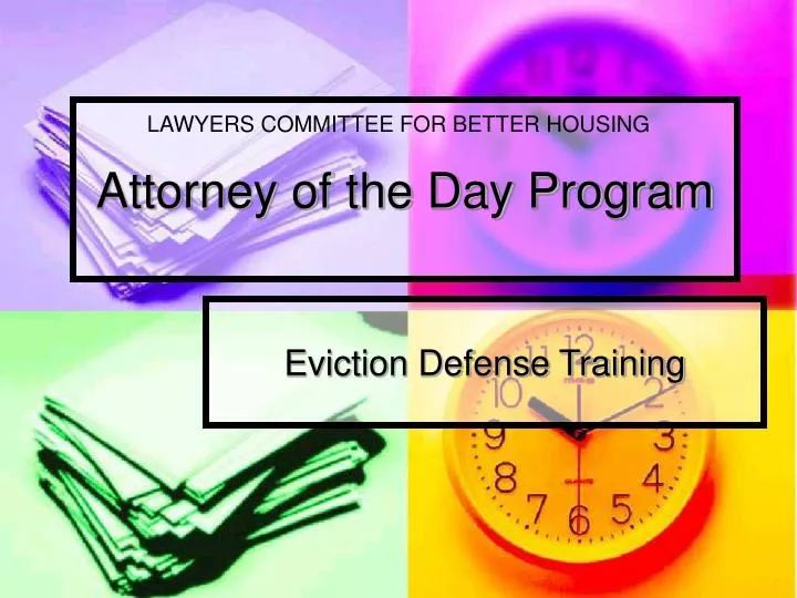 attorney of the day program
