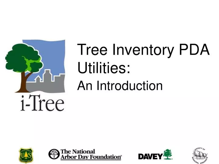 tree inventory pda utilities
