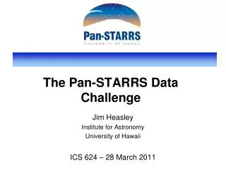 The Pan-STARRS Data Challenge