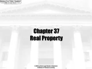 Chapter 37 Real Property