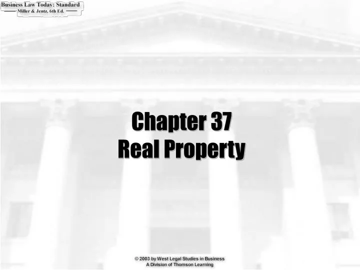 chapter 37 real property