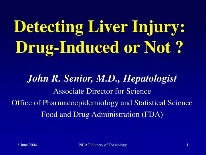 detecting liver injury drug induced or not