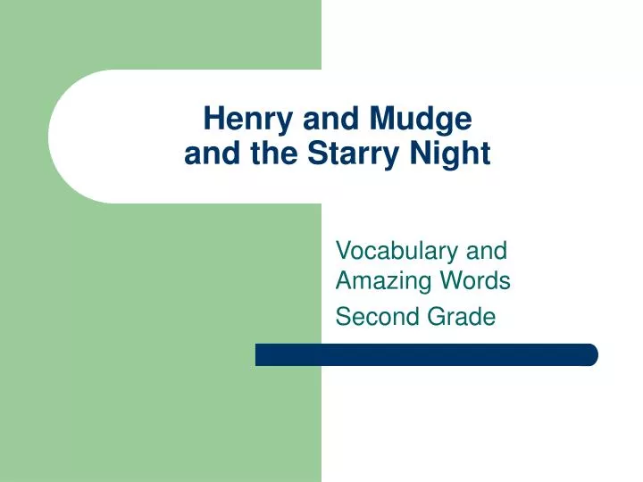 henry and mudge and the starry night