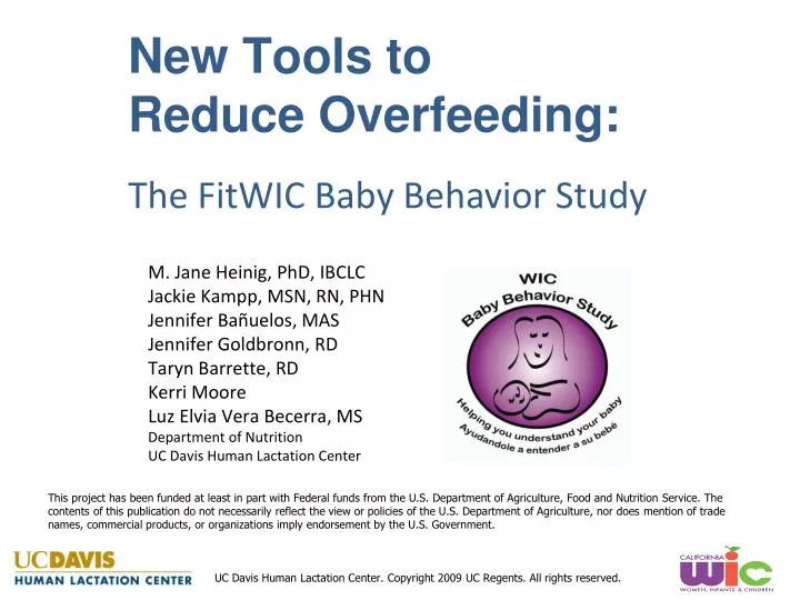 new tools to reduce overfeeding