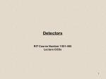 Detectors - slide 1
