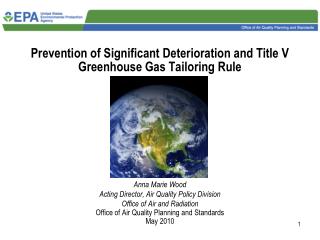 Prevention of Significant Deterioration and Title V Greenhouse Gas Tailoring Rule
