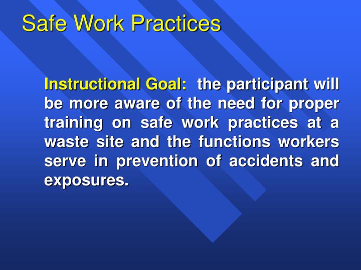 safe work practices
